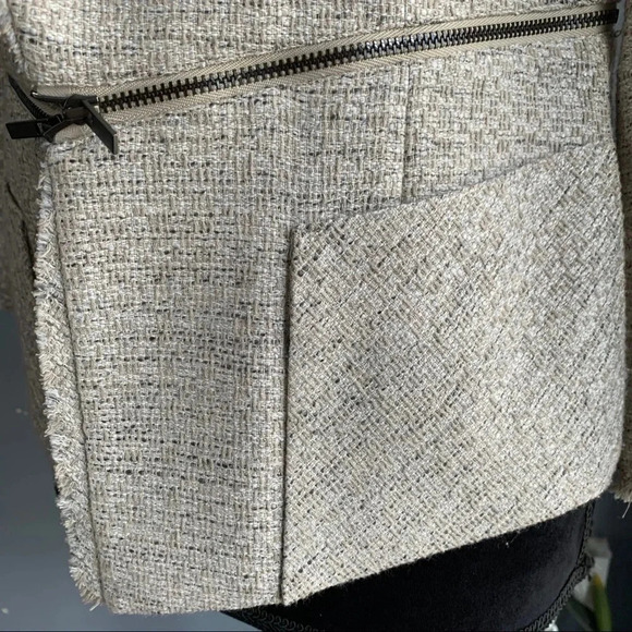 Classiques Entier Fringe Tweed Open Front Blazer - Picture 8 of 13